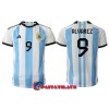 Virallinen Fanipaita Argentiina Julian Alvarez 9 Kotipelipaita MM-Kisat 2022 - Miesten